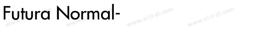 Futura Normal字体转换